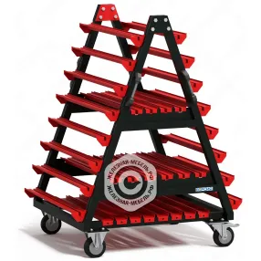 инструментальная тележка-стеллаж для листогибочных прессов (1610х1250х1000)