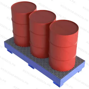 задерживающий резервуар hopper для 3 бочек в ряд