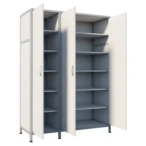 шкаф лабораторный для одежды стр мд-ал 108.05 (белый)