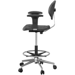 кресло промышленное icс-2rа (с подлокотниками)