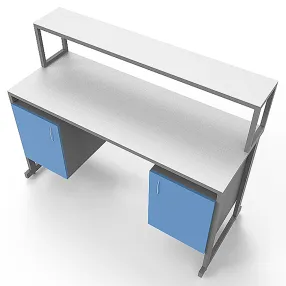 стол лабораторный с керамикой слк 21.004 (белый)