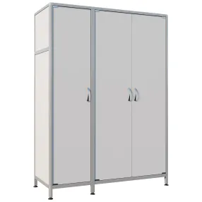 шкаф лабораторный для одежды стр мд-ал 108.05 (белый)