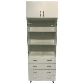 шкаф медицинский стр мд 103.21 + антресоль стр мд 112.02 (белый)