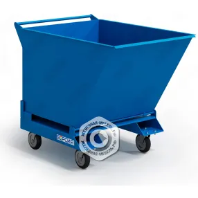 контейнер металлический опрокидывающийся ко-04 на колёсах