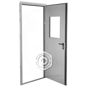 дверь техническая однопольная со стеклом