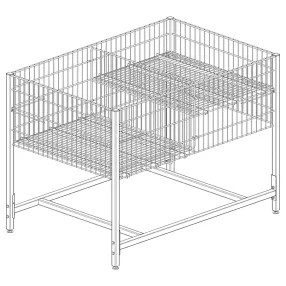 стол сетчатый для распродаж с двойным дном