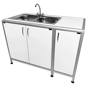 стол-мойка лабораторная med 13.005al (белый)