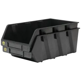 ящик пластиковый практик esd 400x230x150 антистатический