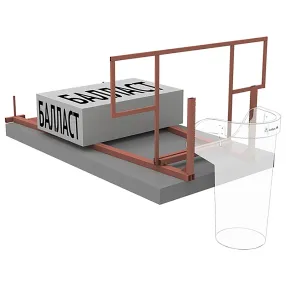 кронштейн для мусоросбросов, установка на крышу