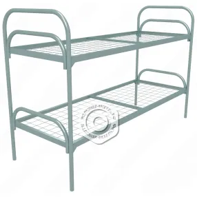 кровать металлическая двухъярусная «стандарт +» (800х1900, сетка 100х100, 1 перемычка)