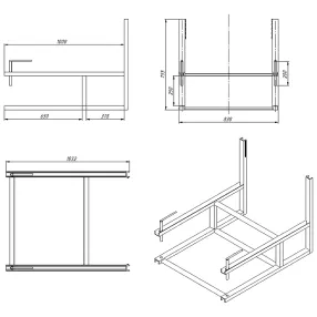 кронштейн для мусоросбросов, крепление к перекрытиям и балконам