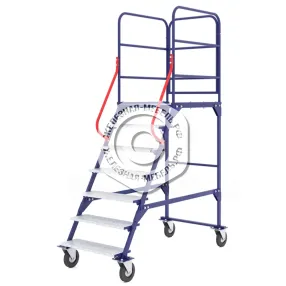 лестница передвижная, шесть ступеней и один лестничный марш лр 6.1