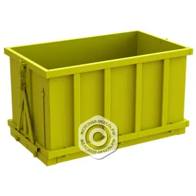 контейнер металлический с откидным дном кг м-313