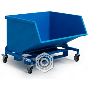 контейнер металлический опрокидывающийся ко-07 на колёсах