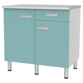 стол лабораторный двухтумбовый с дверками, ящиком и полкой сл-03-«мск» (сл-03-205)