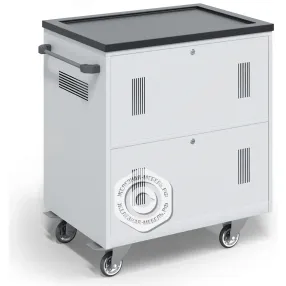 тележка для хранения и зарядки 30 ноутбуков (15,6 дюймов) с электросхемой