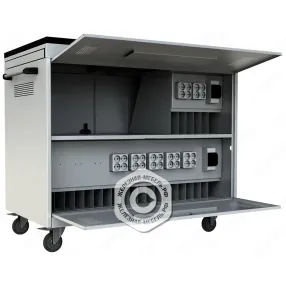 тележка для хранения и зарядки 26 ноутбуков (17,3 дюймов) с электросхемой