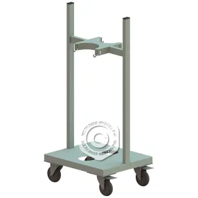 стойка на колёсах для 2-х газовых баллонов на 10 литров сгба-02