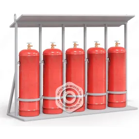 стойка для 5-ти баллонов c пропаном на 40 литров сгмп-05