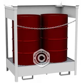 поддон для 2-х бочек штабелируемый пбш-02-01 (открытый)