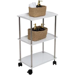 столик мастера «этажерка» металлический (3 полки)