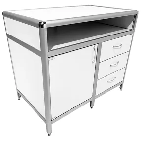 стол-тумба лабораторная med 12.008al (белый)