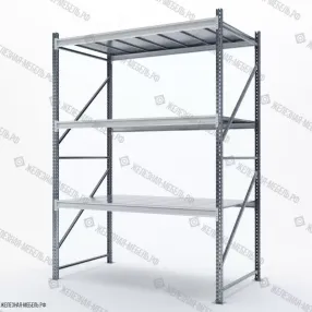 стеллаж сфм 2500х1750х1000 (3 яруса с настилом) цинк