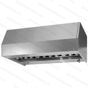 зонт приточно-вытяжной закрытый зпзб 400х2000х1000 «base» пристенный