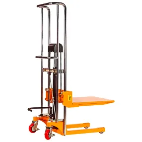 ручной гидравлический штабелер smartlift pj4150 (400 кг; 1,5 м; с вилами и площадкой)
