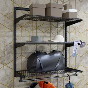 гардеробная система титан-gs-350s комплект №3 (цвет чёрный)