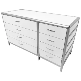 стол-тумба лабораторная med 12.016al (белый)