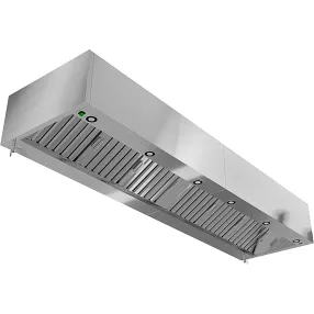 зонт вытяжной пристенный с подсветкой звпкп-16/14