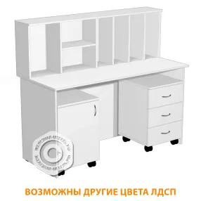 стол-барьер рабочий пм (лдсп белый)