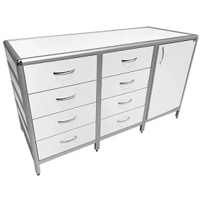 стол-тумба лабораторная med 12.022al (белый)