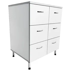 стол-тумба лабораторная тл 18.007 (белый)