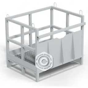 контейнер для 12-ти газовых баллонов кгб-01, без перекладины, решетчатый настил