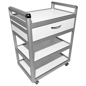 столик лабораторный подкатной med 14.002al (белый)