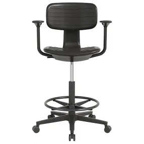 кресло высокое с подлокотниками кр23-в, сиденье и спинка пенополиуретан