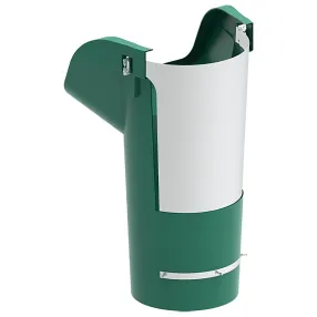 секция мусоросброса приемная (усиленная) зеленая, с цепями