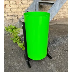 урна металлическая круглая (яркая зеленая)