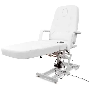 кресло косметологическое элегант 1 макси (1 электропривод) обивка премиум + отверстие для лица