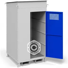 хранилище для 4 газовых баллонов разборное хгб-05, настил пвл