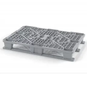 легкий перфорированный пластиковый поддон с тремя полозьями 1200х800 арт. 02.102.91.с71 q