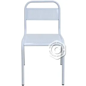 стул металлический перфорированный ст11 для медицинских учреждений белый