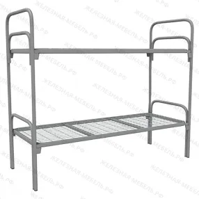 кровать двухъярусная «п-образная 2» к64212с спинка d32х32, ложе 1900х800, зак., сетка 100х60, 2 пер.