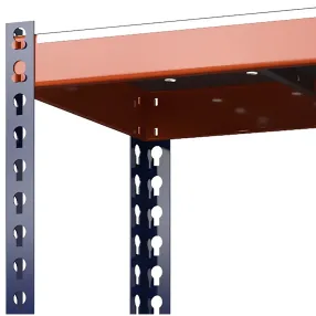 стеллаж металлический профи-т 3000х1540х455 (5 перфорированных оцинкованных мет. усиленных полок)