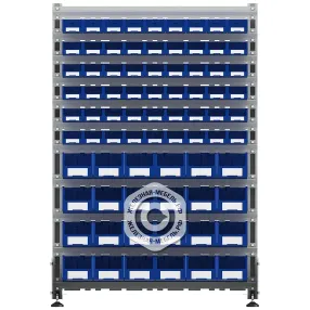 стеллаж для пластиковых лотков sortex двухсторонний 1500x1000x800.04