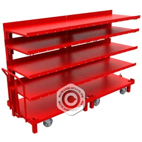 тележка консольная двойная (5 уровней) 1617х2586х828