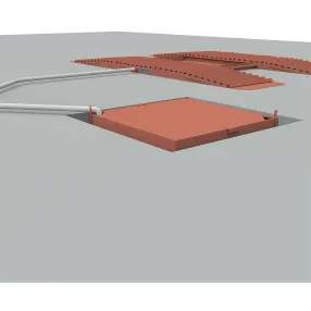 эстакада металлическая «каскад» комфорт, разборная, 6м