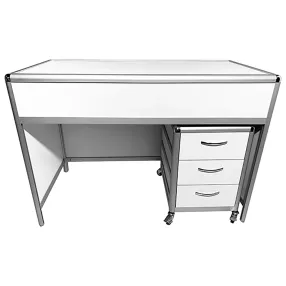 стол лабораторный med 10.014al (белый)